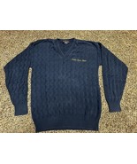 University of Toledo V-Neck Pullover Sweater - Andrew Rohan Men&#39;s Blue S... - $26.74 CAD