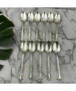 National Silver Co Queen Elizabeth Silverplate Tea Spoons Lot of 11 Flat... - $447.97 MXN