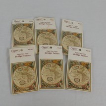 Caspari Bridge Tallies Eight Two Table Lot of 6 World Map Sealed New Card Game - £11.42 GBP