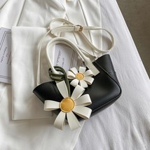 Cute flower design pu leather crossbody shoulder bags for women 2021 summer bucket thumb200