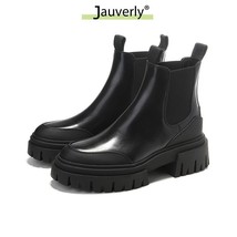 Autumn New Products Women&#39;s Ankle Boots  Za Black Chunky platform Boots Woman Ca - £80.40 GBP