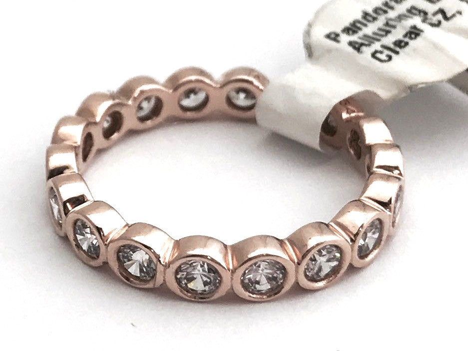Authentic Pandora Rose Alluring Brilliant Clear CZ Ring, 180942CZ-54 Sz ... - $75.99 Authentic Pandora Rose Alluring Brilliant Clear CZ Ring, 180942CZ-54 Sz ... - $75.99