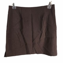 Vintage Mini Skirt Brown Snake print Size 7 La Belle USA 80s 90s Rocker glam - $17.77