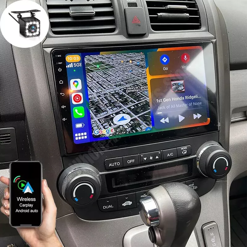 9"4+64GB For Honda CRV 2007-2011Apple Carplay Android 13 Car Stereo Radio GPS - $2,109.57 MXN