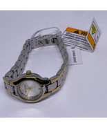 New Anne Klein Gold Silver Tone Stainless Steel Watch Working Brand with... - $48.50