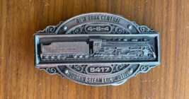 New York Central Train Belt Buckle Hudson Steam Locomotive Bergamot Bras... - $20.00