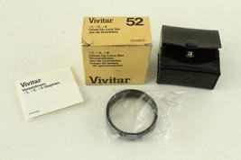 Vintage Photography VIVITAR 52MM Box Set Close Up Lens Set +1 +2 +4 Complete - £10.86 GBP