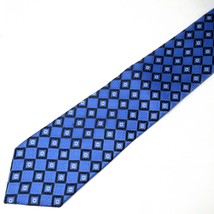 Donald J Trump Signature Collection Blue with Black Diamond Squares 61.5" x 3.5" - £73.65 GBP