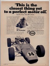 Vintage 1967 ESSO/HUMBLE Uniflow 10W-40 Oil Magazine Ad, Ready To HANG/FRAME! - £17.03 GBP
