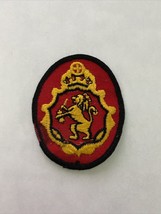 Vintage 70’s Stroh&#39;s Beer Patch Sew On - Yellow Lion Crest Red And Black - £5.29 GBP