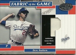 2002 Leaf Certified Materials Fabric Of The Game Position Don Sutton 40  44/50 - £9.83 GBP