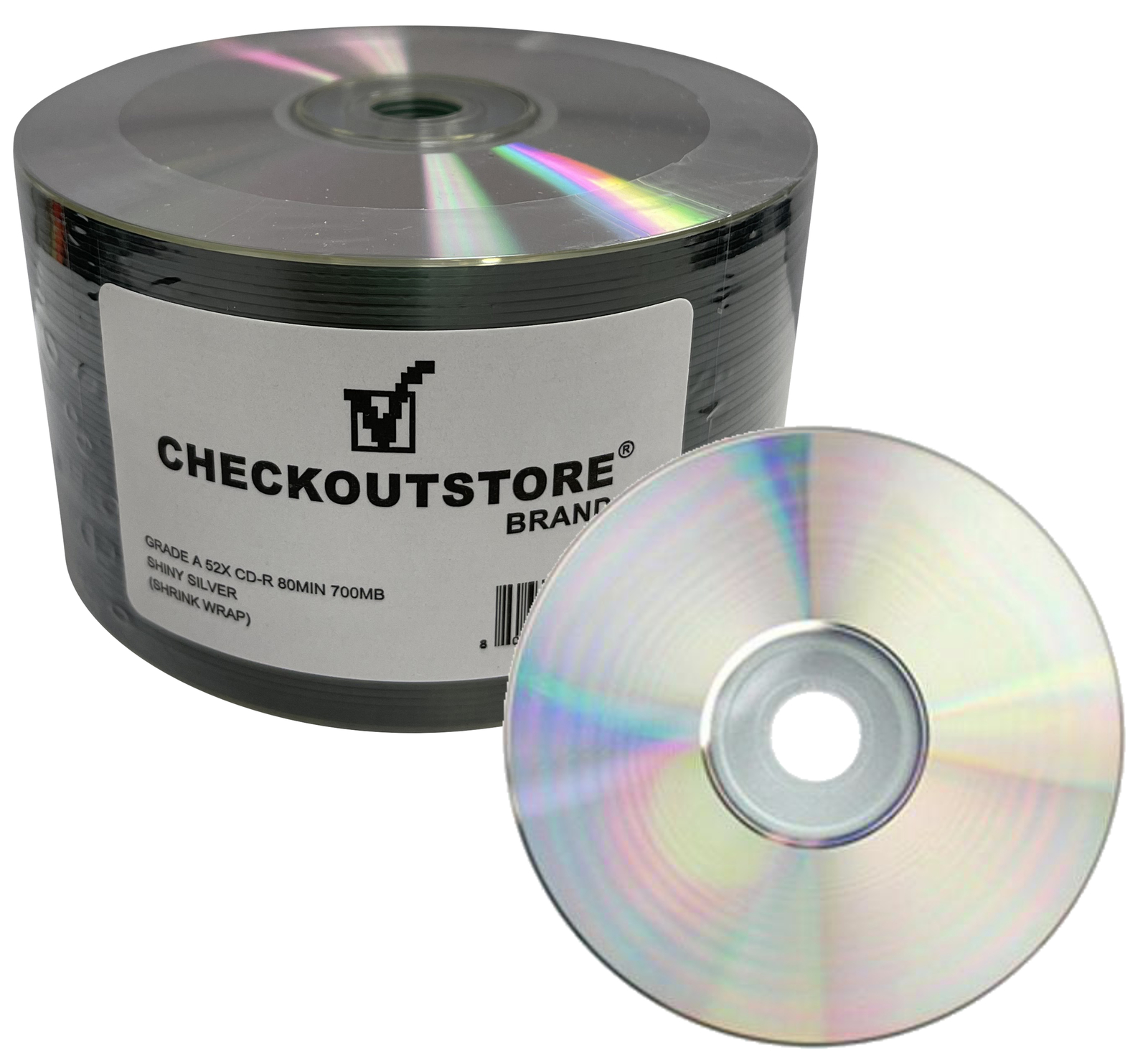 Grade A 52x CD-R 80min 700MB Shiny Silver (Shrink Wrap) - $18.82 - $973.44
