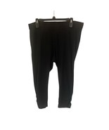 Old Navy Womens Leggings Cropped Black Triangle Cut Out Size XLarge Preowned - $14.00