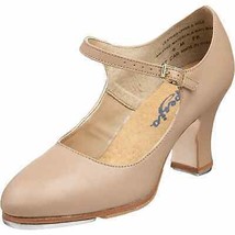 Capezio Women Mary Jane Dance Shoes Manhattan Xtreme Size US 4M Caramel Leather - £44.31 GBP