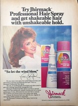 Vintage 1985 Jhirmack Hair Spray Victoria Principal Print Ad  - $5.49