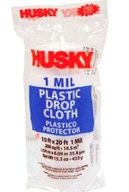 1 mil 10&#39; x 20&#39; ft Clear Plastic PAINTERS DROP CLOTH Sheeting Roll Paint... - $23.11