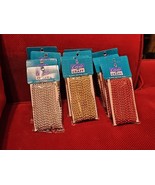 Lot Of 12 Packs Create A Craft 4mm Pearl String 5 Yards Red Gold Silver New - $33.87 CAD