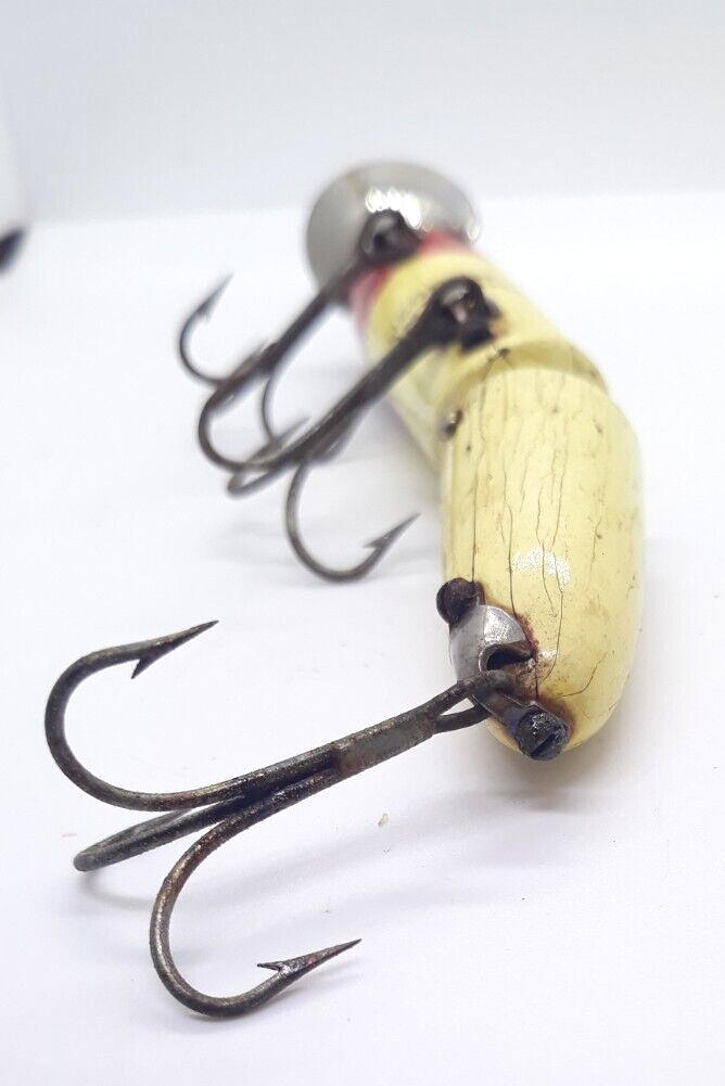 Heddon Vintage Fishing Lure Red White Joint and 14 similar items Heddon Vintage Fishing Lure Red White Joint and 14 similar items