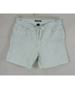 Roz &amp; Ali Blueish White Denim Beaded Jean Booty Shorts Size 16 - €12,70 EUR