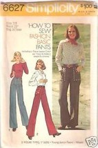 Simplicity Pattern 6627 Young Junior/Teens&#39; and  Misses&#39; Pants Size 7/8 - £1.57 GBP