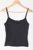 Vtg Y2K Sasch S? Black Spaghetti Strap Cami Tank Top - $11.40