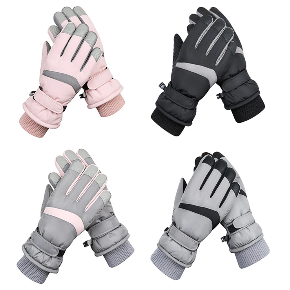 Waterproof Ski Gloves Touch Screen Fleece Motorcycle Riding Gloves Anti Slip - £12.58 GBP+
