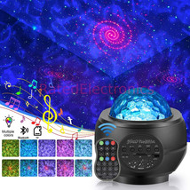 Remote Control Projector LED Ocean Galaxy Starry Night Light Bluetooth Speaker - £29.56 GBP