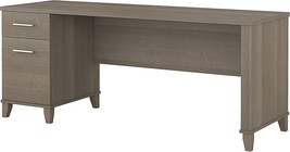 Bush Furniture Somerset 72W Office Desk With Drawers In Ash Gray - £263.17 GBP