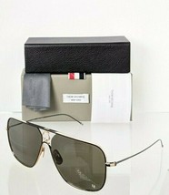 Brand New Authentic Thom Browne Sunglasses TBS 114-62-02 62mm TBS114 Gold Black - £247.88 GBP