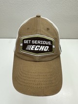 Echo Baseball Hat Be Serious Echo Brown Embroidered Logo Adjustable Cap - £10.80 GBP