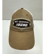 Echo Baseball Hat Be Serious Echo Brown Embroidered Logo Adjustable Cap - $13.98