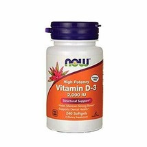 NOW Supplements, Vitamin D-3 2,000 IU, High Potency, Structural Support*... - $16.31