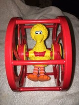 Vintage Rolling Wheel Sesame Street Big Bird Infant Toddler Preschool To... - £7.94 GBP