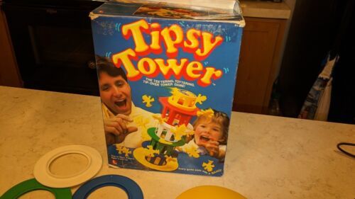 Tipsy Tower Board Game 100% Complete 1986 Lakeside Rare - £38.82 GBP