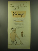 1949 Charles of the Ritz Sun Bronze Ad - $18.49