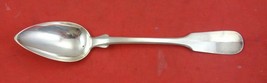 German Sterling Silver Teaspoon by E Menner .800 silver Fiddle pattern 5 3/4&quot; - £45.93 GBP