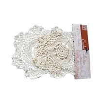 New American Crafts Crochet Collection 2 Pack 8&quot; Round Doilies Doillie Cream - £7.04 GBP