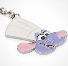 2026 Disney Parks Autograph Remy Ratatouille Metal Bag Tag Keychain New - $23.99