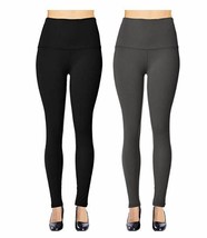 NEW Womens Signature Leggings Solid Brushed Yoga Waistband Full Length O... - £14.78 GBP