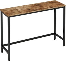 39.4” Console Table, Hallway Entrance Table Sofa Table Behind, Rustic Brown - $1,584.02 MXN