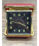 Vintage Phinney-Walker Fold Up Wind Up Red Travel Alarm Clock KG JD - €12,85 EUR