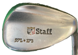 Wilson Staff Sand Wedge 56*L 10*B Men&#39;s RH Stiff Steel 35&quot; Nice Mid-Size Grip - £14.10 GBP