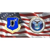 intelligence command usaf air force america flag military license plate usa made - £24.05 GBP