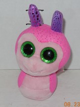 Ty Scooter The Snail 6&quot; Beanie baby Boos plush toy Pink Gliter - $9.85