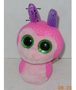 Ty Scooter The Snail 6&quot; Beanie baby Boos plush toy Pink Gliter - £7.75 GBP