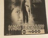 Final Jeopardy  Vintage Tv Ad Advertisement Dana Delany TV1 - $5.93