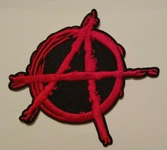 Anonymous Vendetta Guy Fawkes Anarchy~Embroidered Patch~3 1/2&quot; x 3&quot;~Sew or Iron  - £3.49 GBP