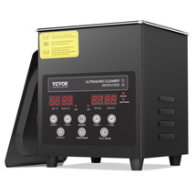 VEVOR Black Steel Digital Ultrasonic Cleaner 60W 40kHz with Timer &amp; Heat... - $889.09 MXN