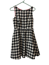 Jessica Simpson Womens Size 4 Black White Lined Sleeveless Fit and Flare Dress - £11.70 GBP