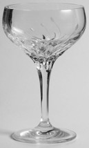 Nachtmann Fleurie Crystal Champagne Glass 4 3/4&quot; Signed Leaves NOS Art Nouveau - £19.77 GBP